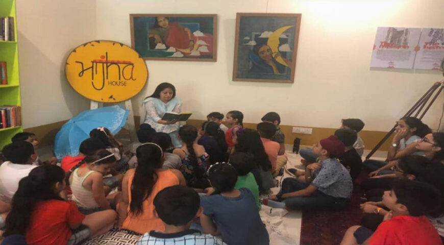 Story telling for Children, Library and Book Cafe